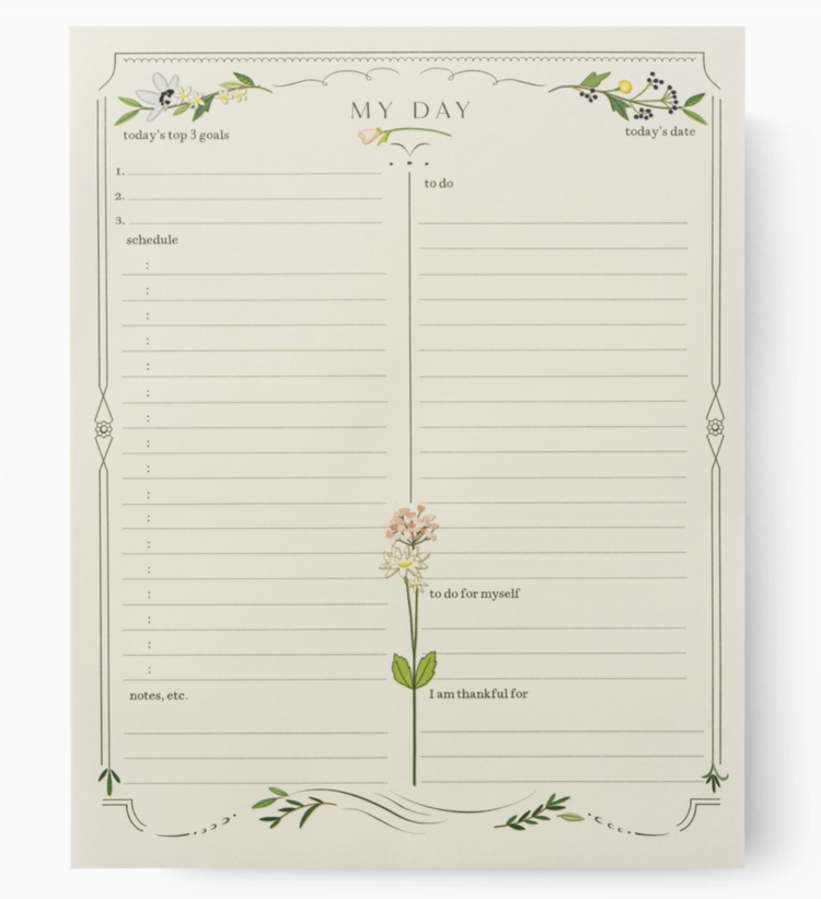 Karen Adams Designs The Daily Agenda Pad