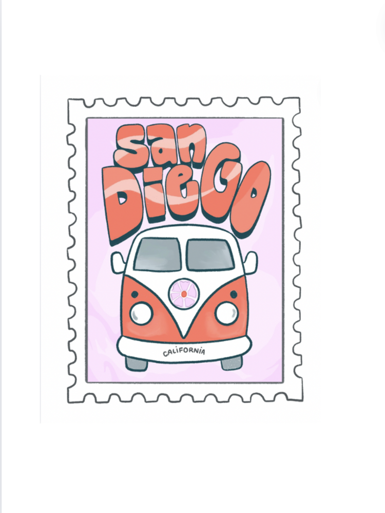 Sweet Paper Custom San Diego Bus Sticker