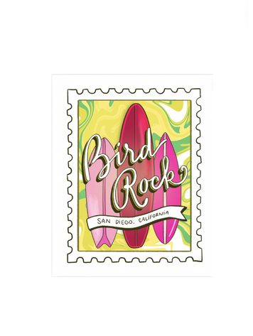 Sweet Paper Custom Bird Rock Sticker