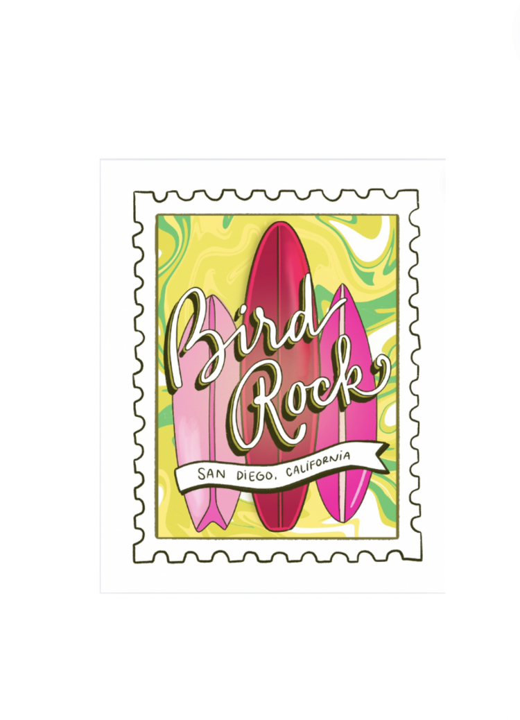 Sweet Paper Custom Bird Rock Sticker