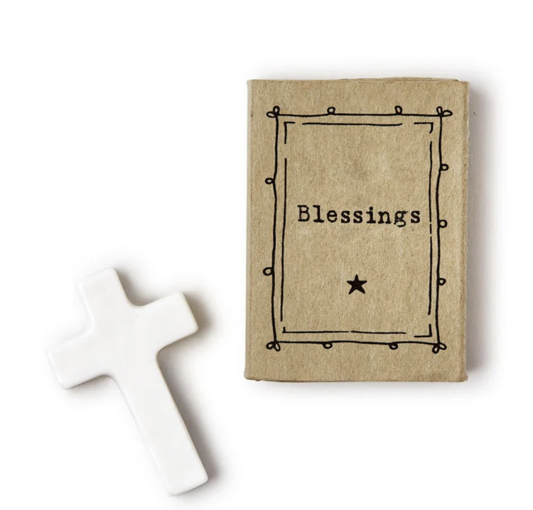 Two's Company Porcelain Blessings Cross