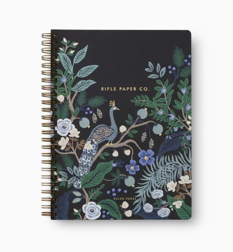 Rifle Paper Co. Peacock Spiral Notebook