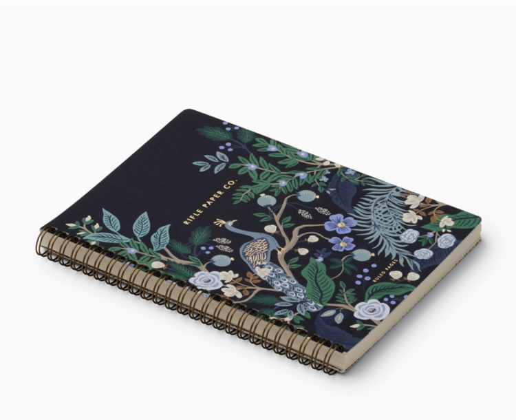 Rifle Paper Co. Peacock Spiral Notebook