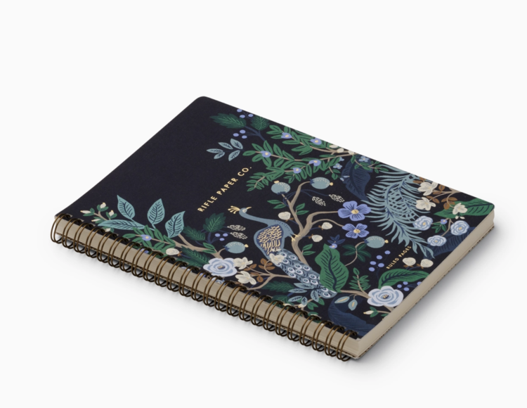 Rifle Paper Co. Peacock Spiral Notebook
