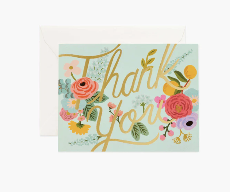 Rifle Paper Co. Mint Garden Thank You