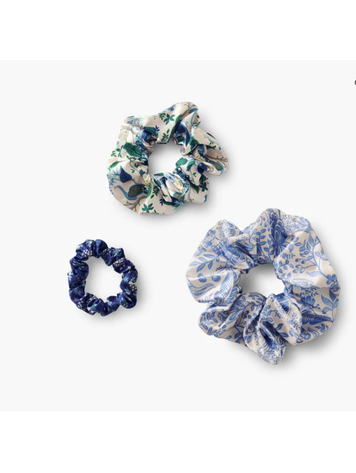 Rifle Paper Co. Peacock Scrunchie Set