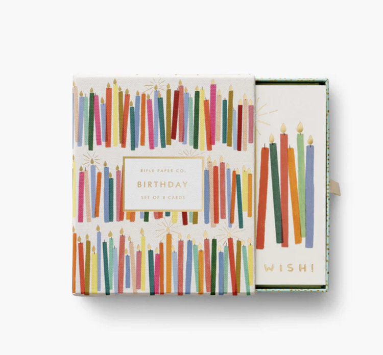 Rifle Paper Co. Birthday Candles Keepsake Card Box