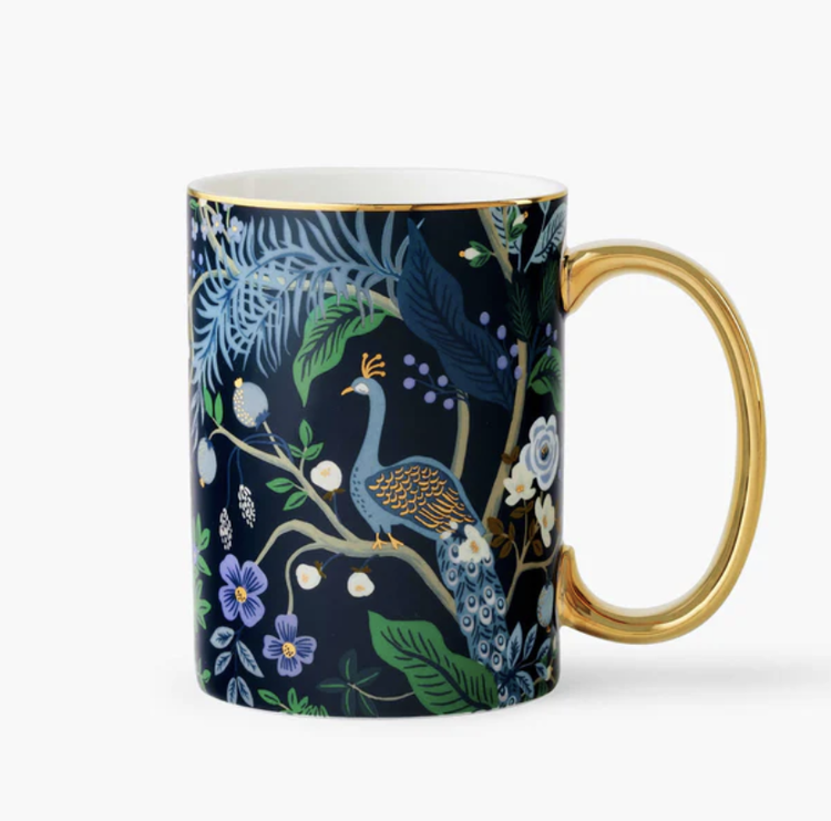 Rifle Paper Co. Peacock Porcelain Mug