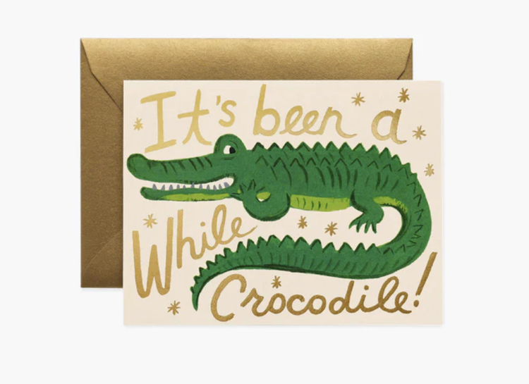 Rifle Paper Co. Been a While Crocodile