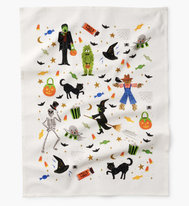 Rifle Paper Co. Halloween Parade Tea Towel