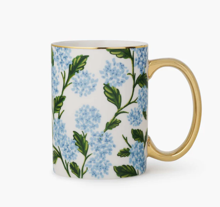 Rifle Paper Co. Hydrangea Porcelain Mug
