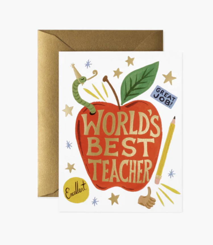 Rifle Paper Co. World's Best Teacher