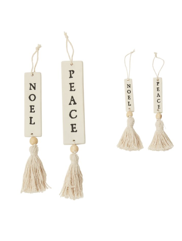 Accent Decor Noel Holiday Greetings Ornament