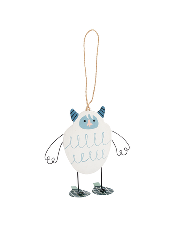 Accent Decor Yeti Ski Bum Ornament