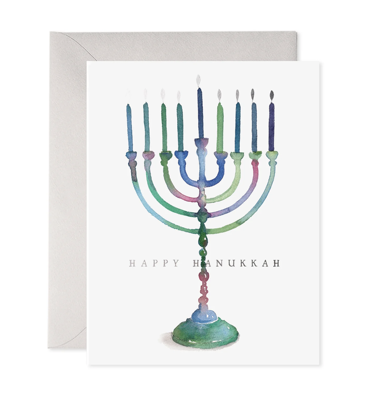 E. Frances Paper Studio Colorful Menorah