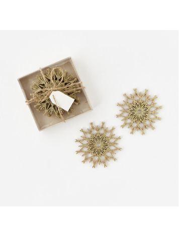 Glitterville Snowflake Coasters