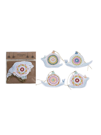 Creative Co-Op Printed Paper Snail Gift Tags