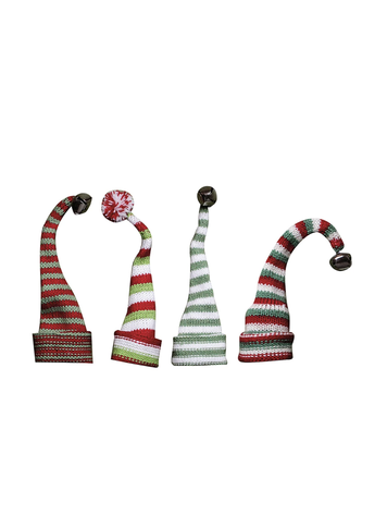 Creative Co-Op Knit Hat Bottle Topper, Set of 4