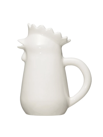 Creative Co-Op Stoneware Chicken Creamer