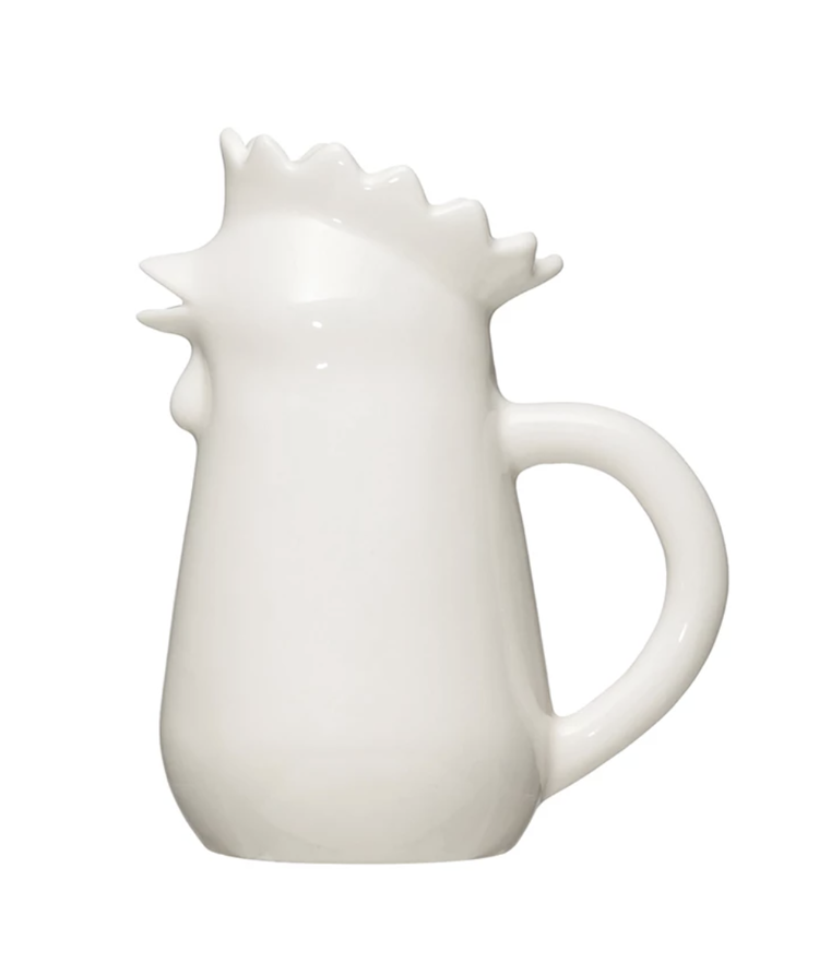 Creative Co-Op Stoneware Chicken Creamer