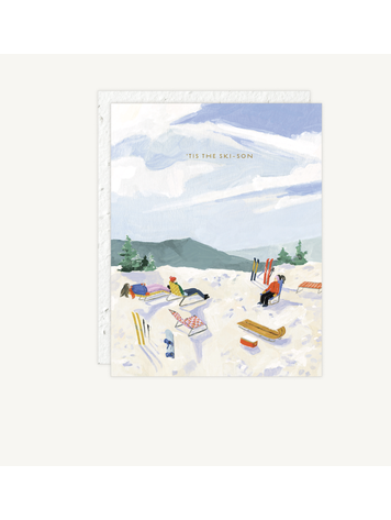 Seedlings Skiers - Holiday Card