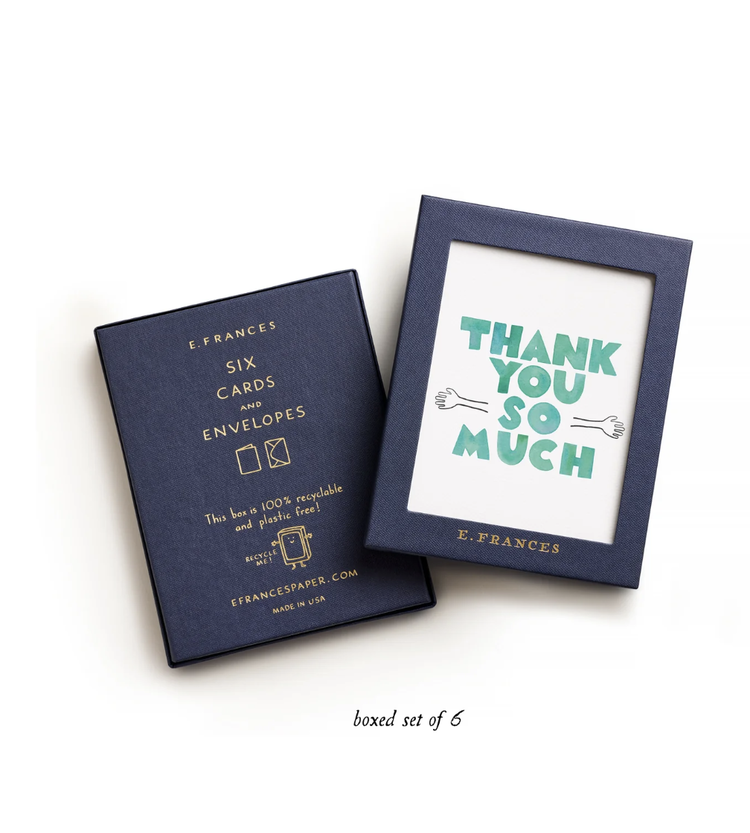 E. Frances Paper Studio Thank you hug Box Set