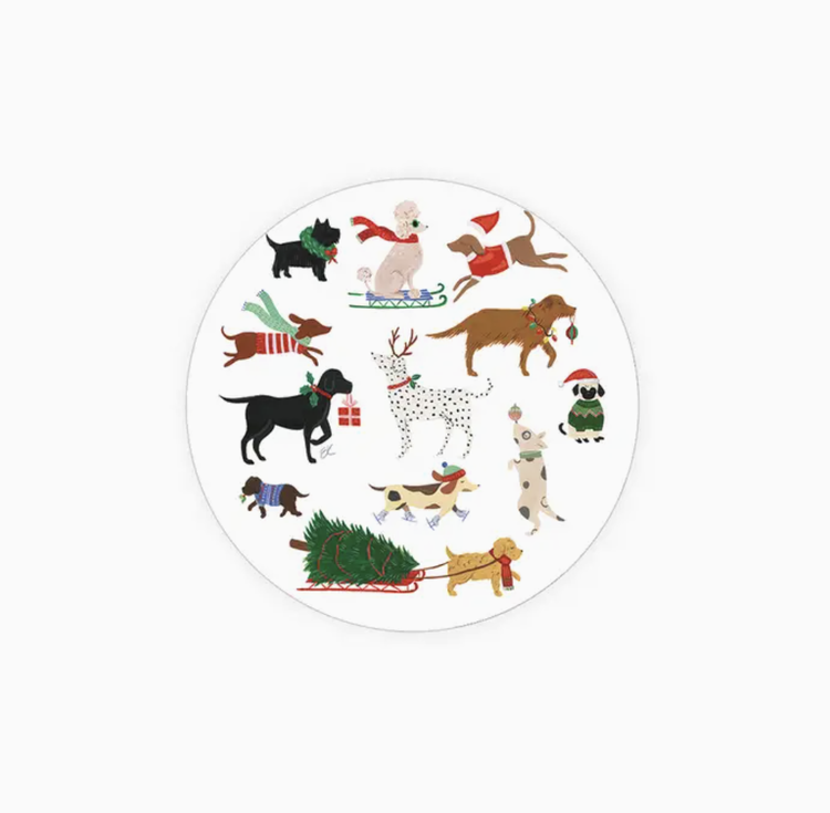 Seedlings 12 Dogs of Christmas  Coaster