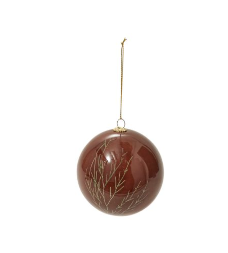 Accent Decor Brinley Ornament, Red