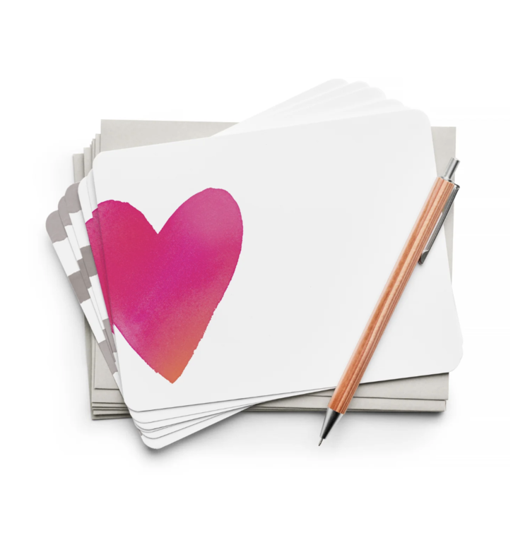 E. Frances Paper Studio Big Heart Flat Notes