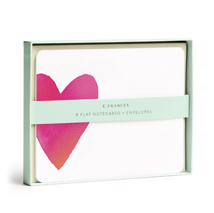 E. Frances Paper Studio Big Heart Flat Notes