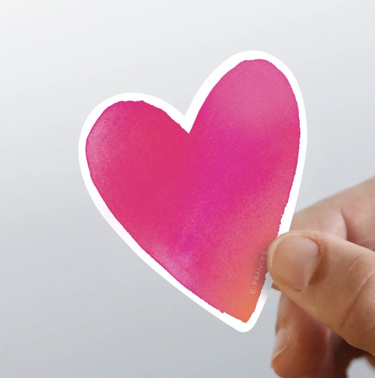 E. Frances Paper Studio Big Heart Sticker