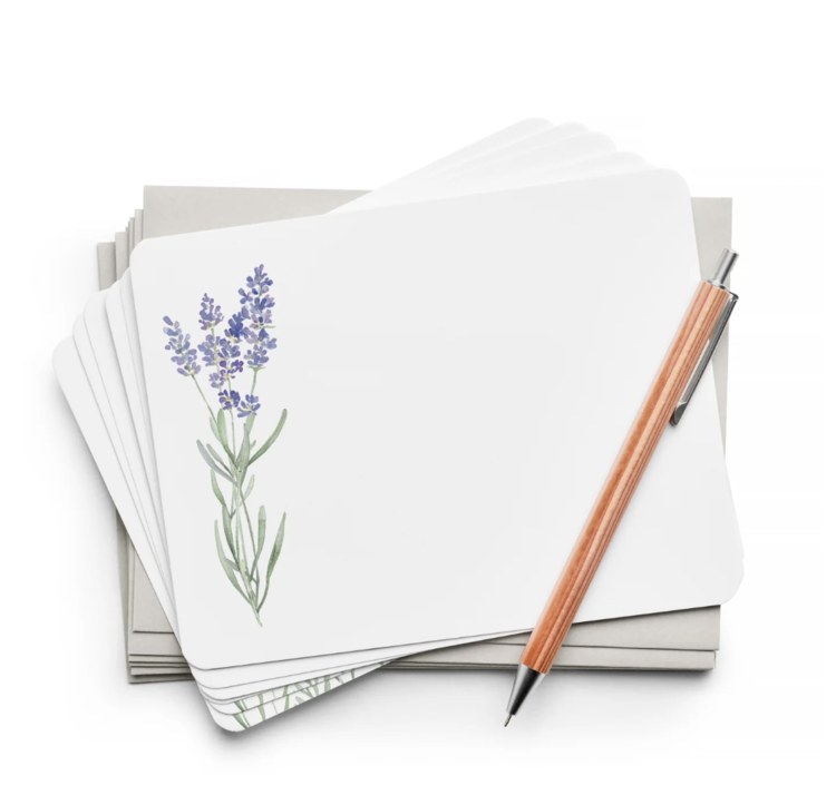 E. Frances Paper Studio Lavender Flat Notes