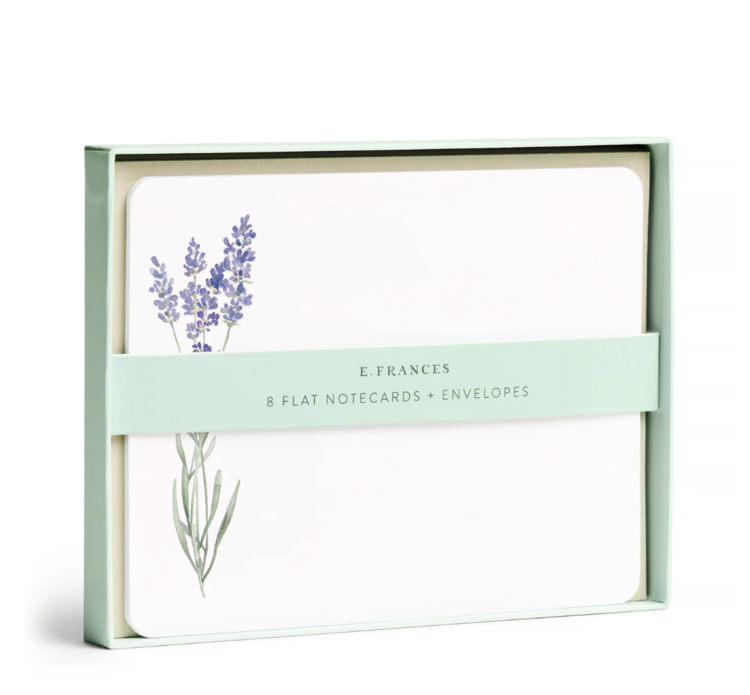 E. Frances Paper Studio Lavender Flat Notes
