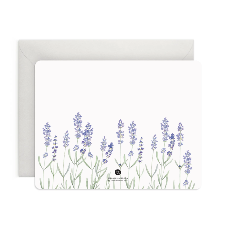 E. Frances Paper Studio Lavender Flat Notes