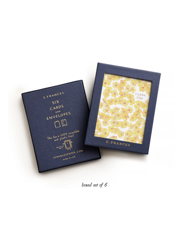 E. Frances Paper Studio Yellow Flowers Boxed Set