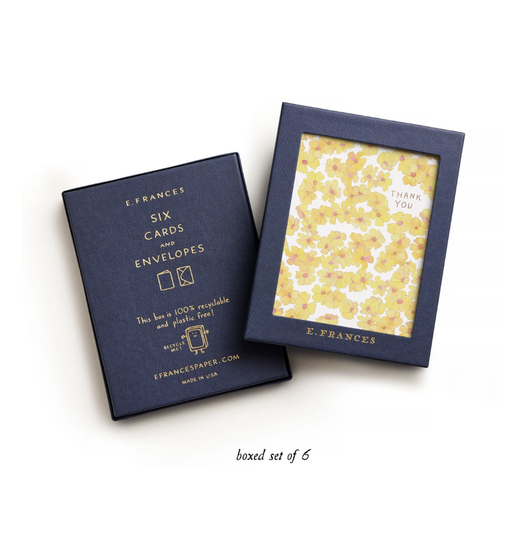 E. Frances Paper Studio Yellow Flowers Boxed Set