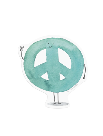 E. Frances Paper Studio Peace Out Sticker