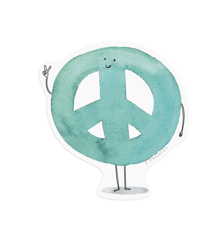 E. Frances Paper Studio Peace Out Sticker