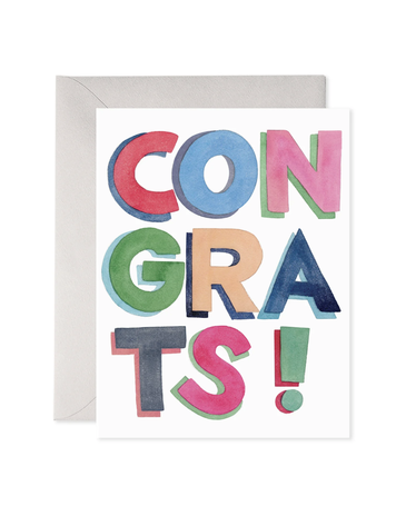 E. Frances Paper Studio Colorful Congrats