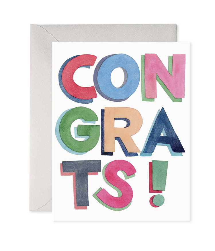 E. Frances Paper Studio Colorful Congrats