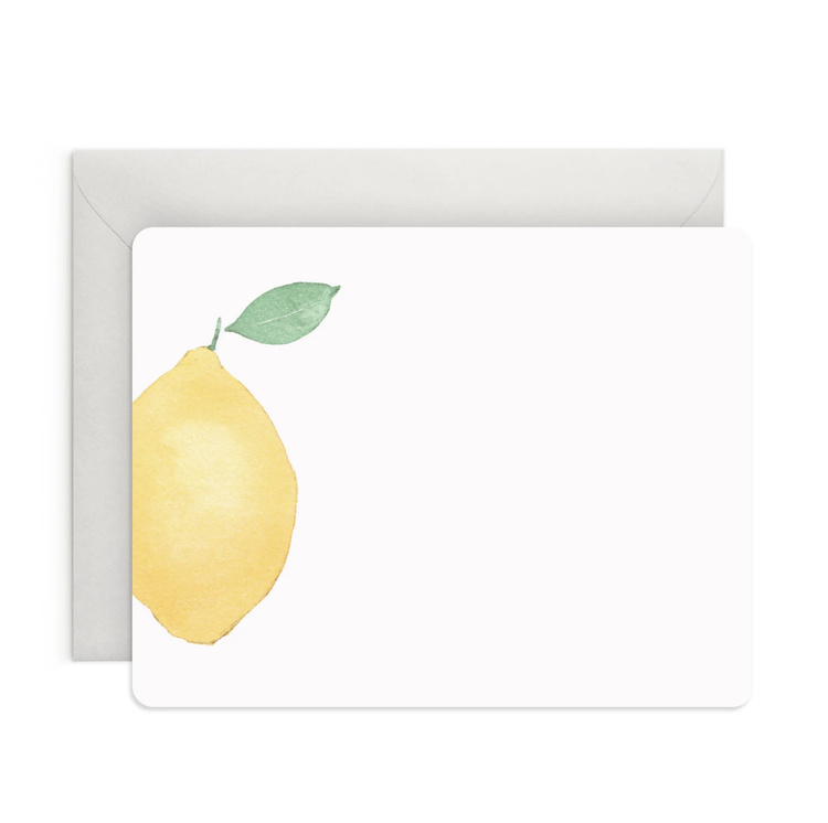 E. Frances Paper Studio Lemon Flat Note Set
