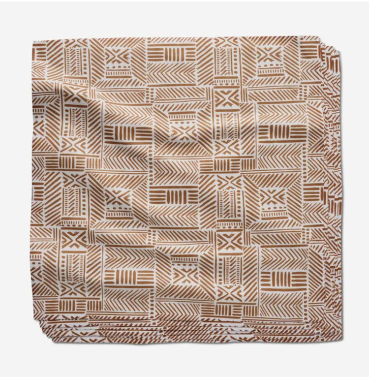Geometry Mud Cloth Natural Dinner Napkin Set