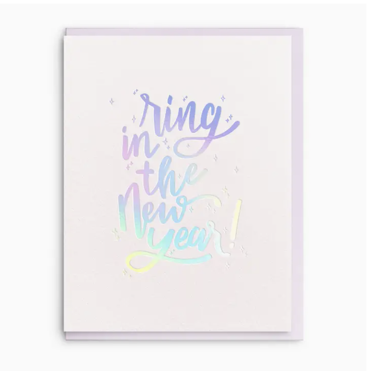 Dahlia Press Ring In The New Year Card