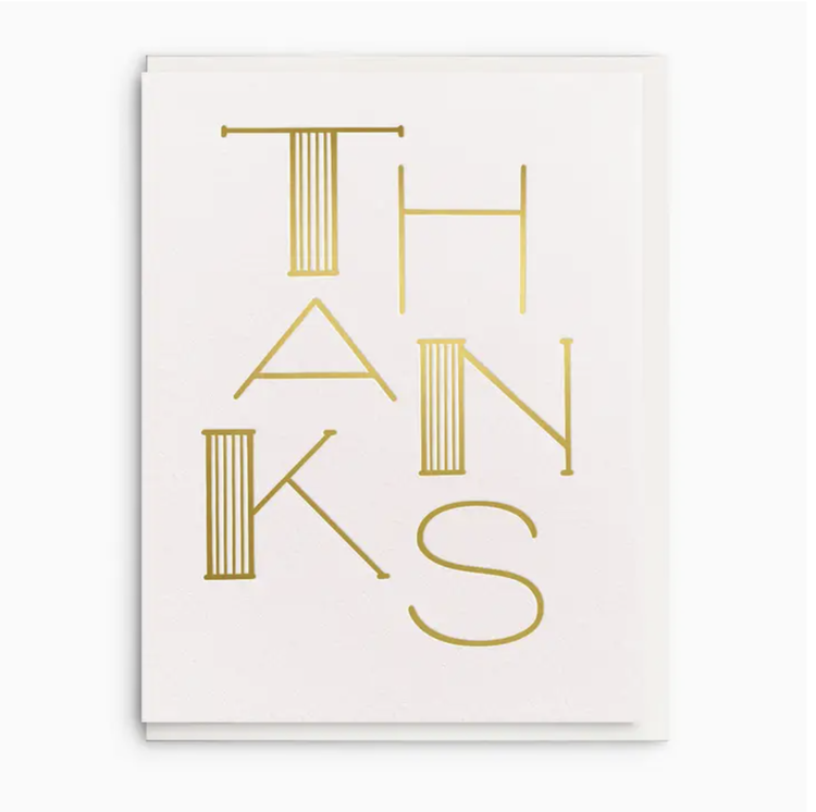 Dahlia Press Thanks Gold