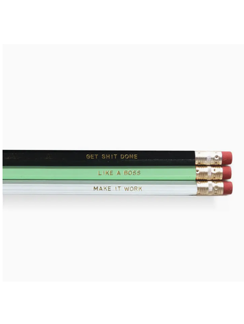 Dahlia Press Work Set Of Pencils