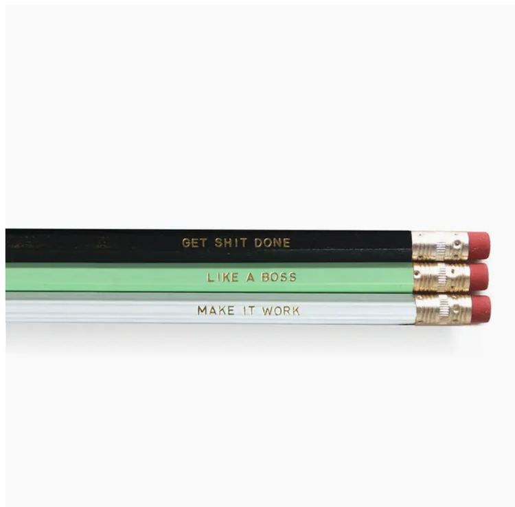 Dahlia Press Work Set Of Pencils