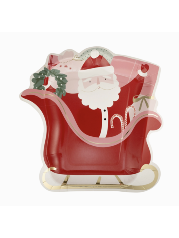 My Mind's Eye Santa's Sleigh Shaped Paper Plates