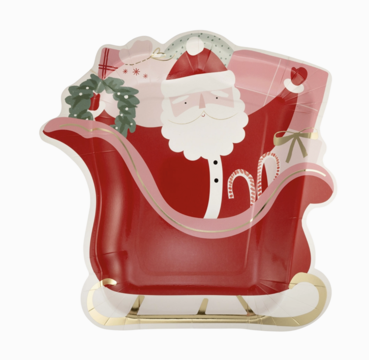 My Mind's Eye Santa's Sleigh Shaped Paper Plates