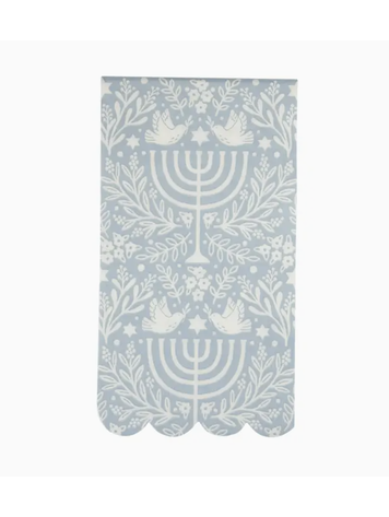 My Mind's Eye Floral Menorah Dinner Napkin