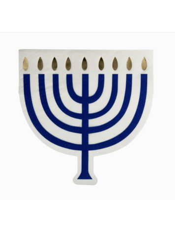 My Mind's Eye Shaped Menorah Luncheon Napkin